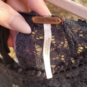 Black lace free people knit